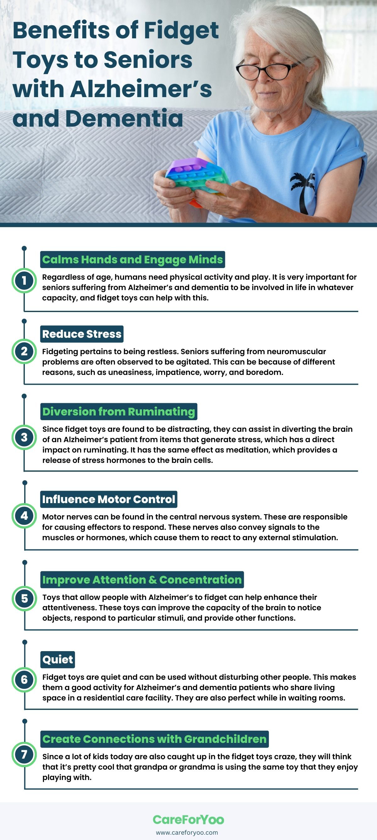 Benefits of Fidget Toys to Seniors with Alzheimer’s and Dementia