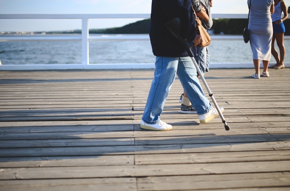 Treatment could include walking with a stick to support body weight and maintain a proper gait