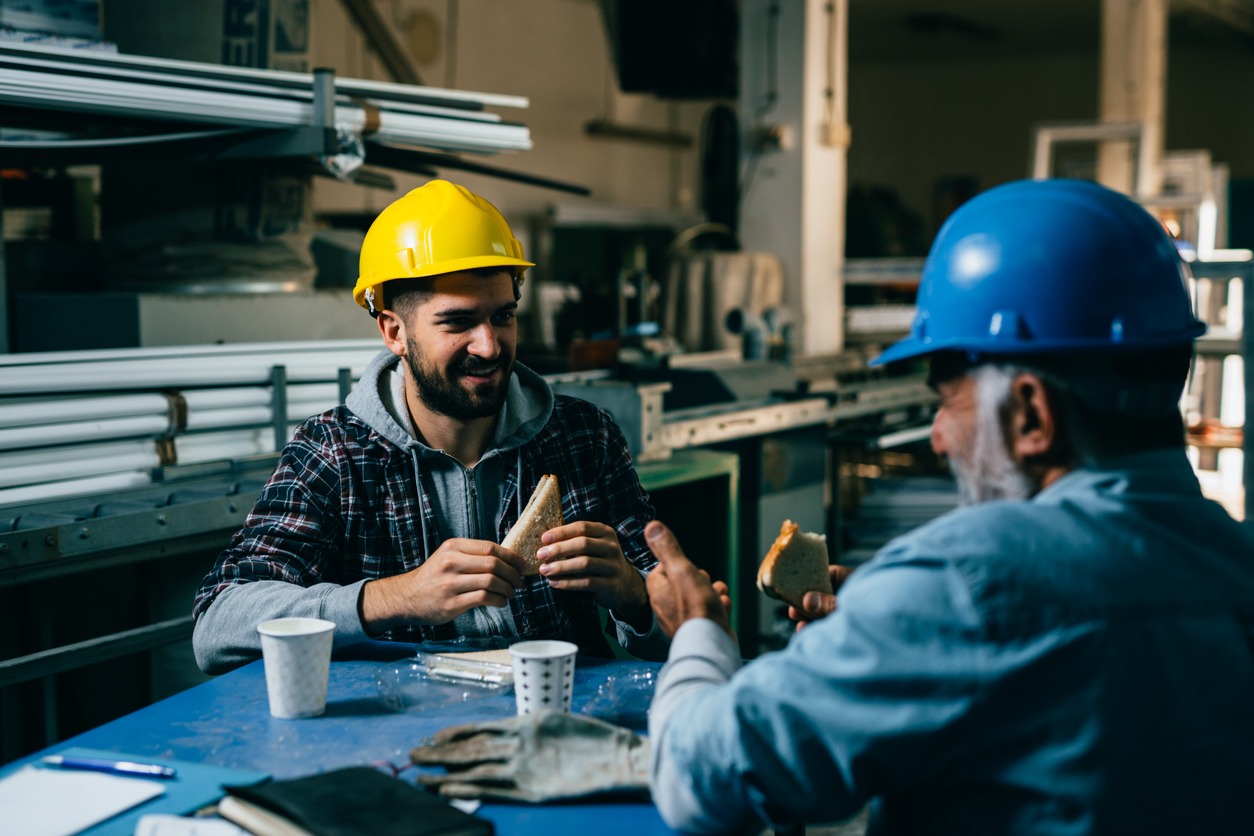 employees taking a break