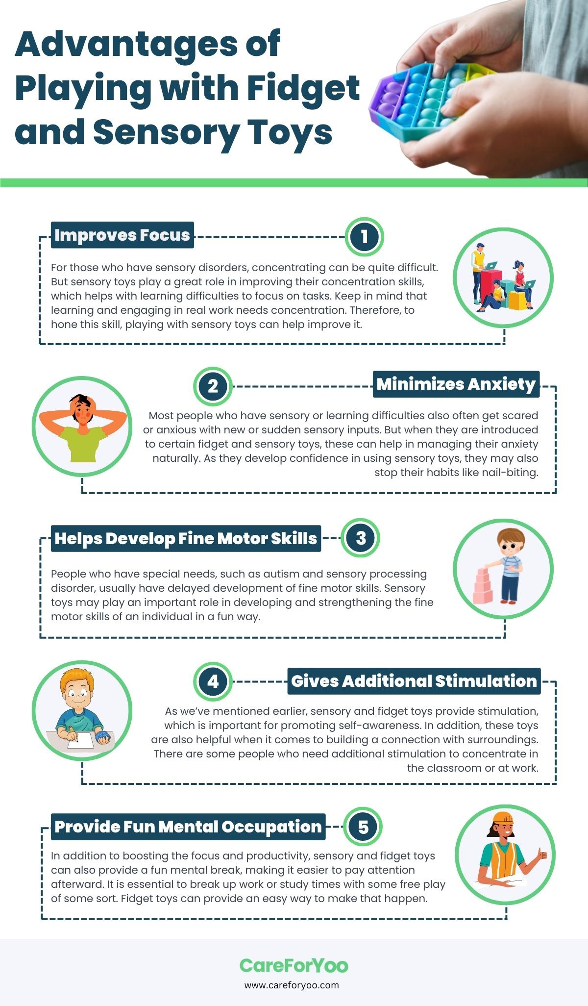 Advantages of Playing with Fidget and Sensory Toys