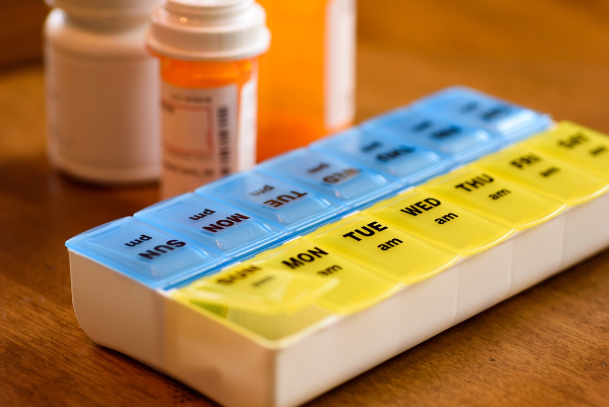 a pill organizer