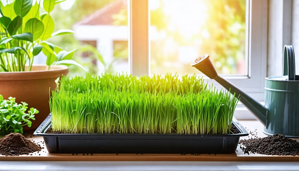 cultivating nutrient rich wheatgrass