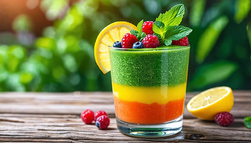 colorful layered smoothie recipe