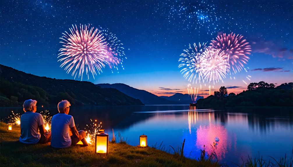 spectacular night sky display