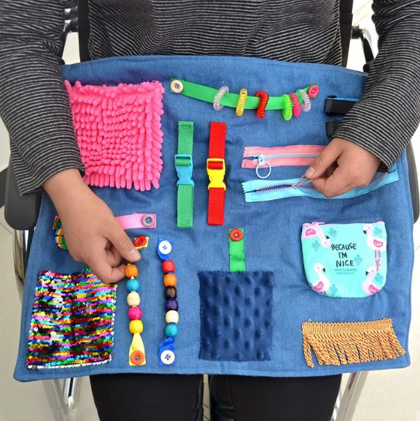 Rainbow Star Fidget Blanket