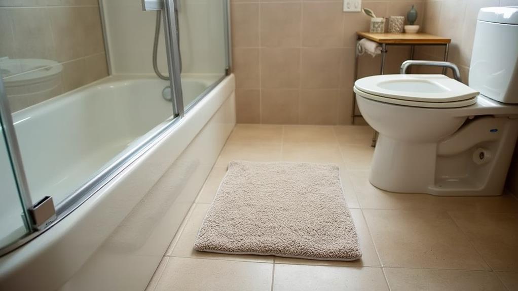 secure bathroom flooring solution