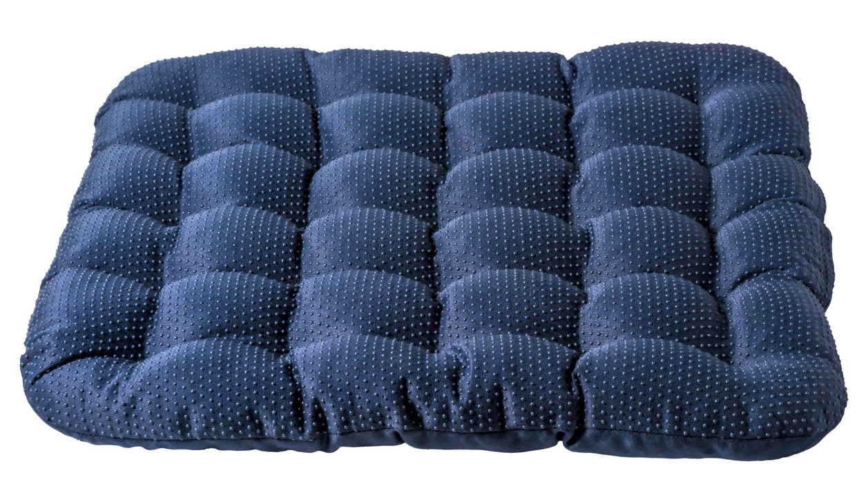 a blue weighted lap pad