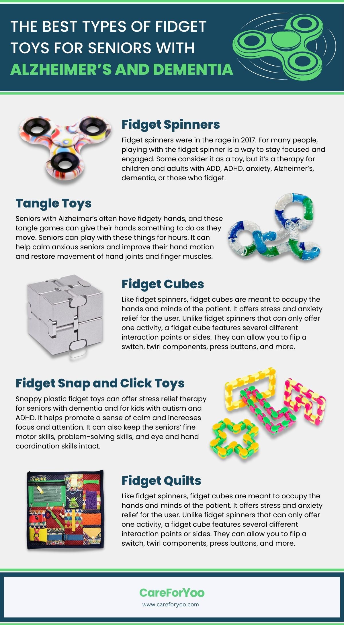 The Best Types of Fidget Toys for Seniors with Alzheimer’s and Dementia