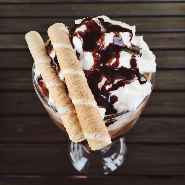An ice-cream sundae combination tastes so good.