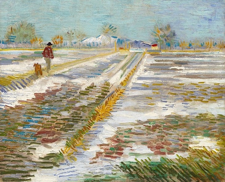 Van Gogh Landschaft im Schnee
