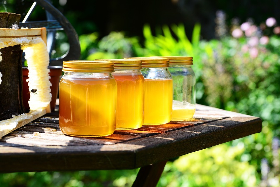 jars filled with honey