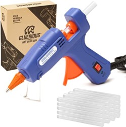 Gluerious-Mini-Hot-Glue-Gun-with-30-Glue-Sticks-for-Crafts-School-DIY-Arts-Home-Quick-Repairs-20W-Blue-Brand-Gluerious