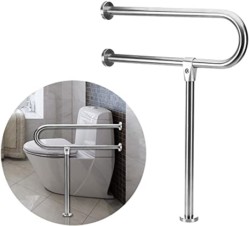 Handicap-Rails-Grab-Bars-Bathroom-Toilet-Rail-Support-for-Elderly-Bariatric-Disabled-Stainless-Steel-Commode-Medical-Accessories-Safety-Hand-Railing-Guard-Frame-Shower-Assist-Aid-Handrails-Hand-Grips