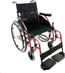 Karman-Healthcare-S-115-Ergonomic-Ultra-Lightweight-Manual-Wheelchair-Rose-Red-18-Seat-Width