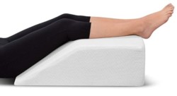 Leg Elevation Memory Foam Pillow with Removeable, Washable Cover - Elevated Pillows for Sleeping