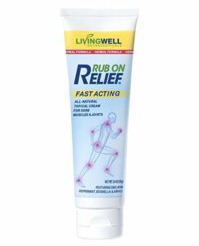 Rub on Relief Fast Acting Pain and Ache Relief Natural Cream for Muscles