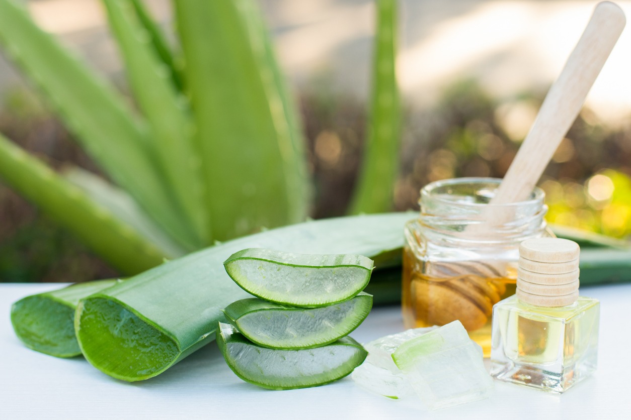 aloe vera gel and other natural products