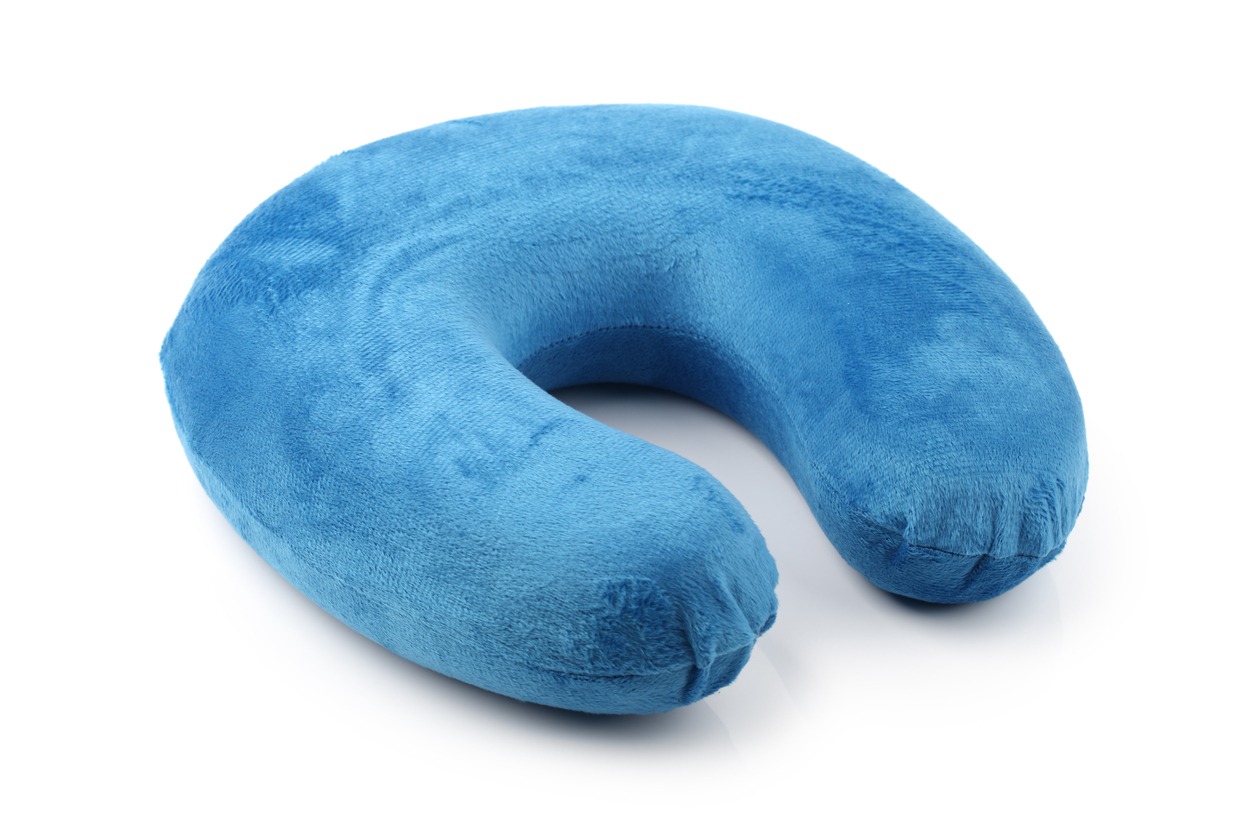 blue neck pillow
