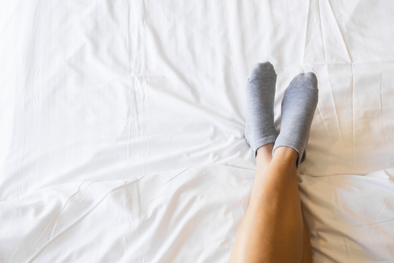 wearing socks in bed