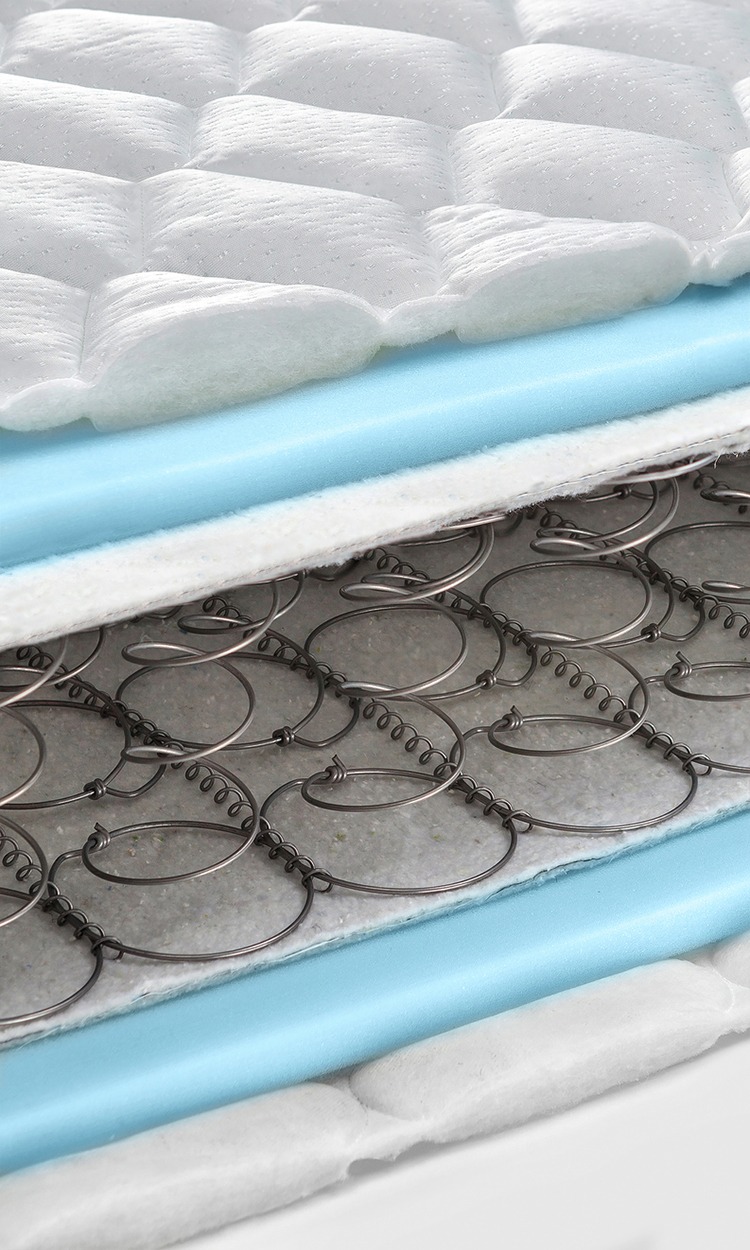 a hybrid mattress with foam and spring