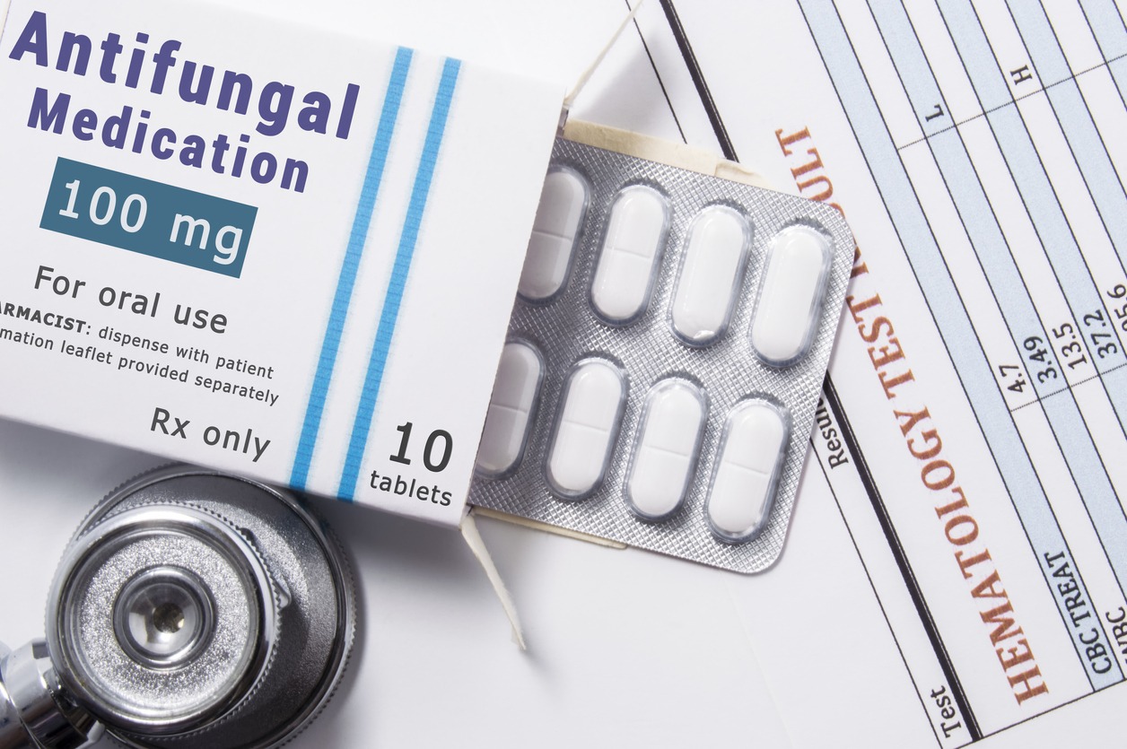 a box of antifungal medication