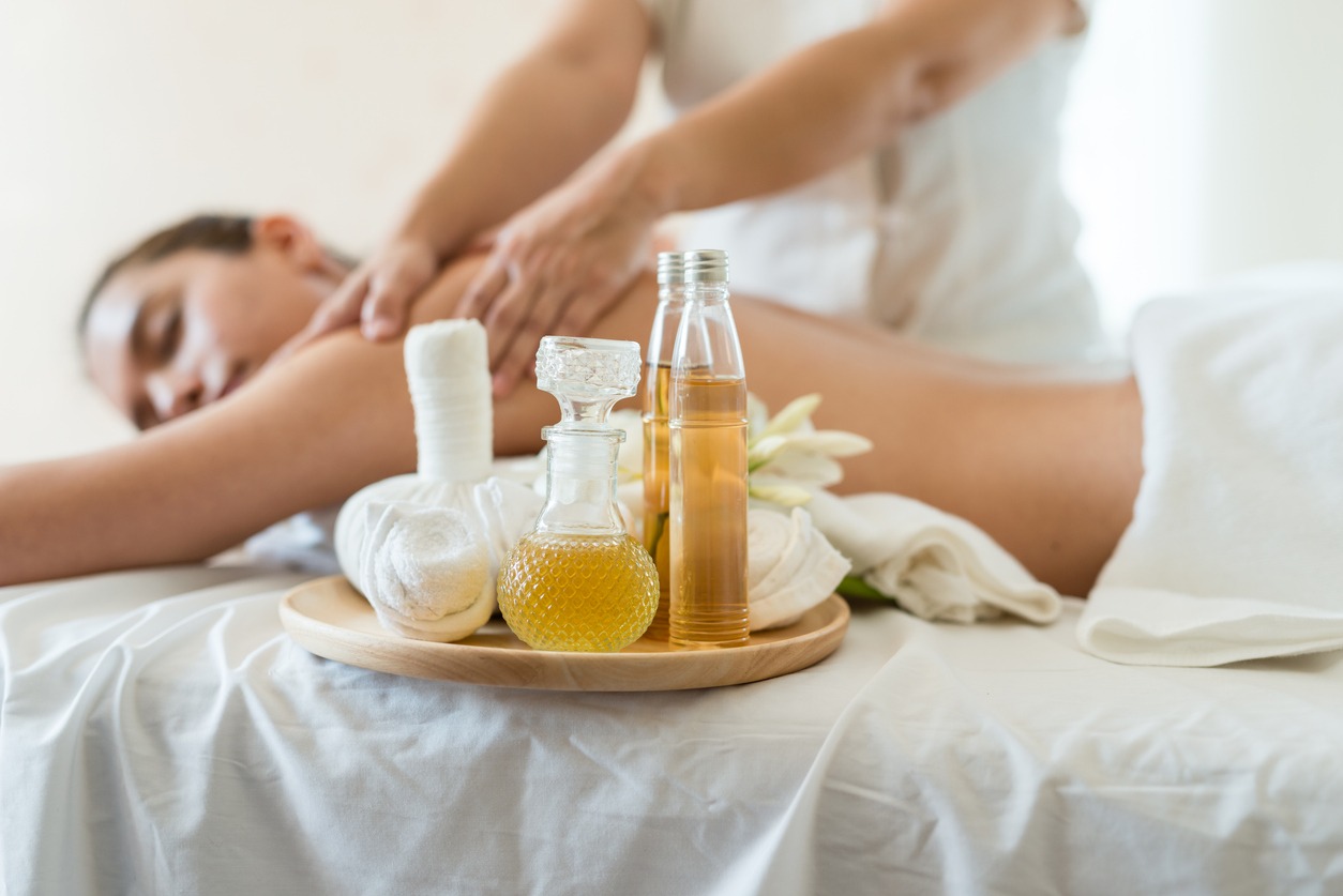 getting an aromatherapy massage